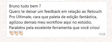 Print do depoimento do Pedro Alves